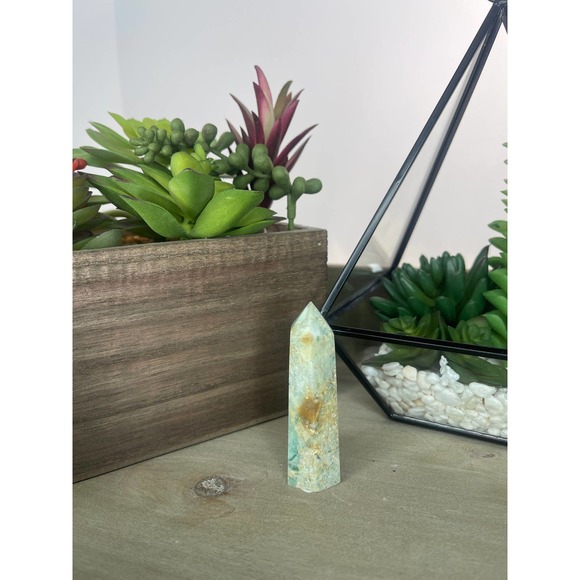 Phantom Fluorite Tower Polished Point Wand - Picture 2 of 10